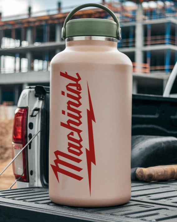 Machinist Vinyl Decal: Milwaukee Tool Font, Toolbox Sticker