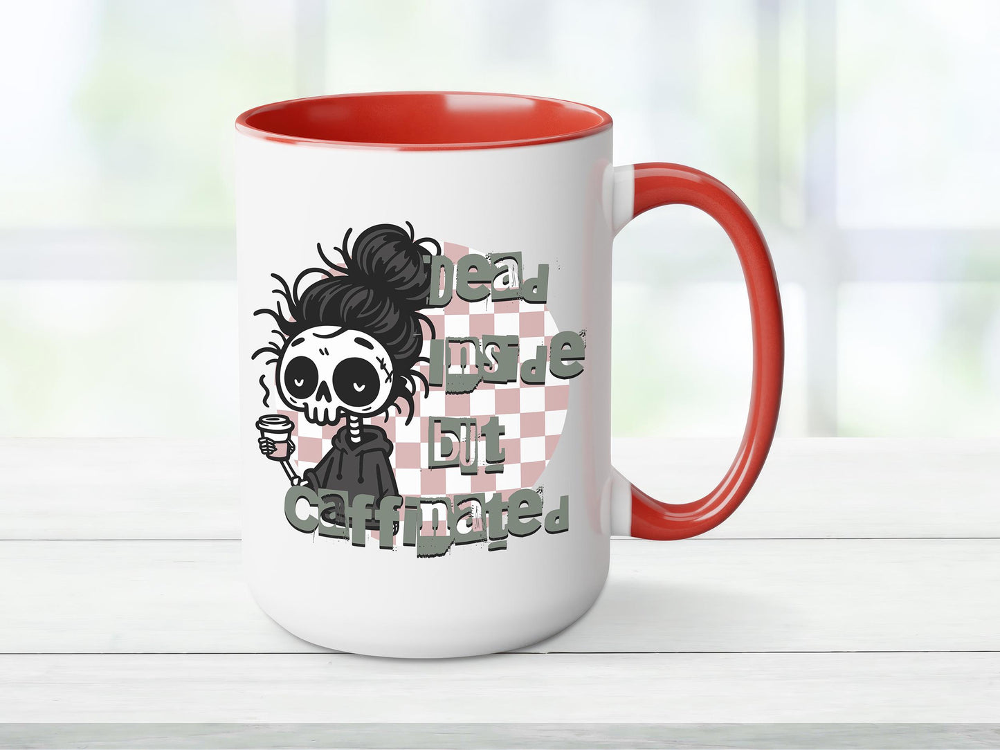 Dead Inside But Caffeinated Mug