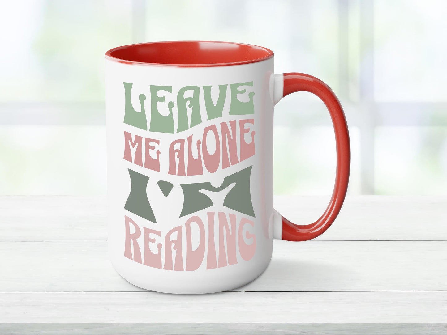 Retro 'Leave Me Alone I'm Reading' Mug - Book Lover Gift
