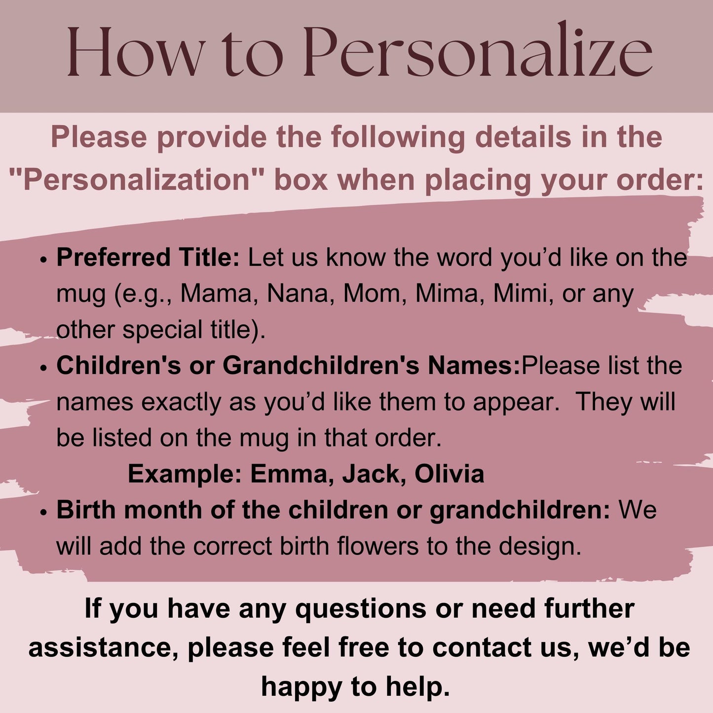 Mama Personalized Birth Flower Mug