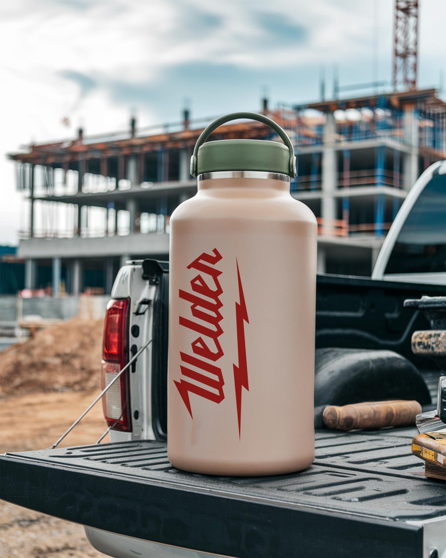 Red Welder Vinyl Decal: Milwaukee Tool Font, Tradesman Gift