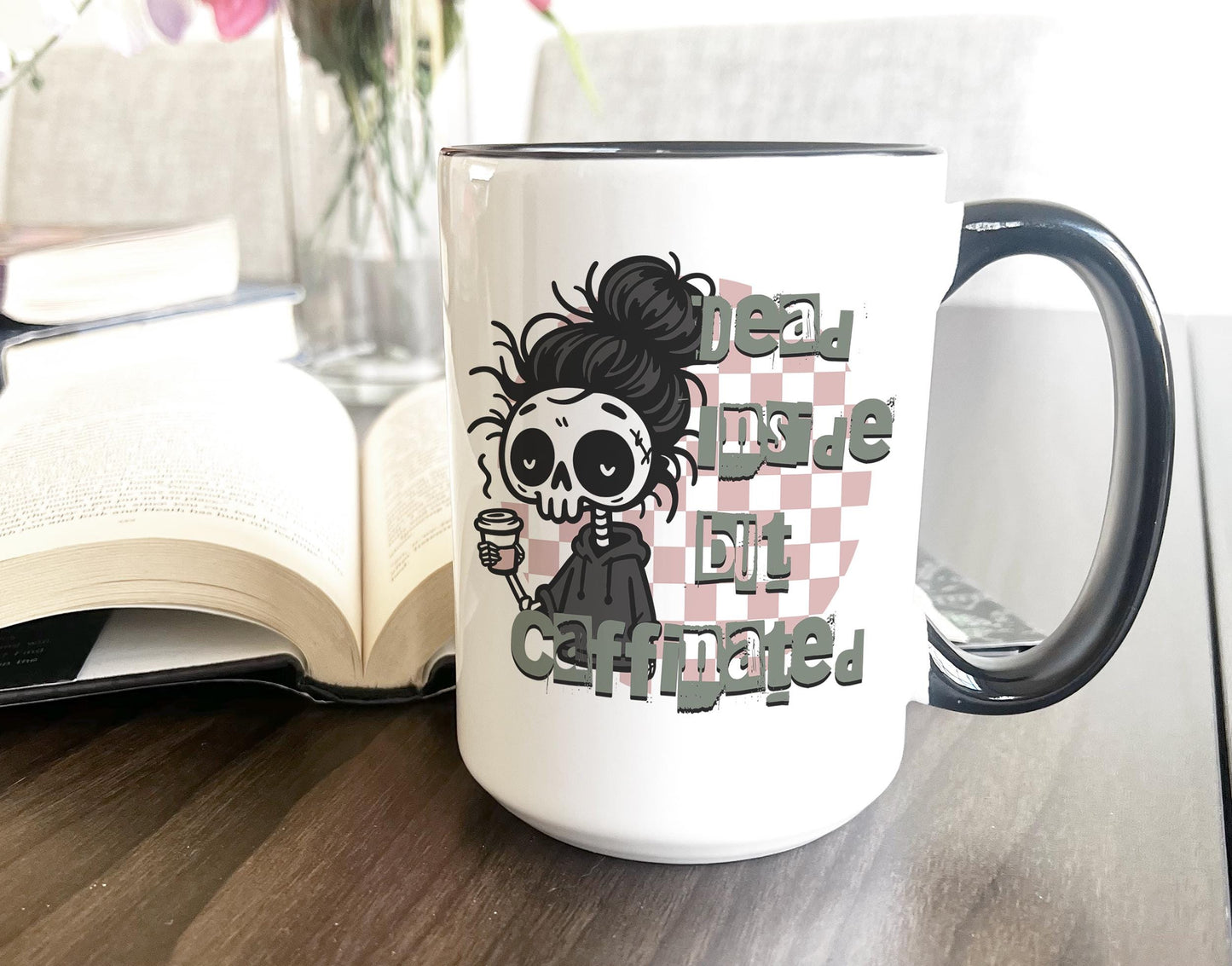 Dead Inside But Caffeinated Mug