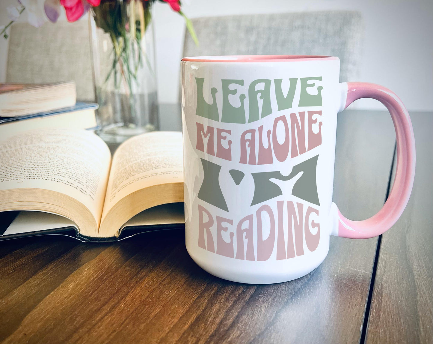 Retro 'Leave Me Alone I'm Reading' Mug - Book Lover Gift