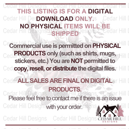 Boho Merry Christmas PNG | Christmas Clipart for Crafting | Digital Download | Christmas Sublimation | Patterned Clipart | Holiday PNG