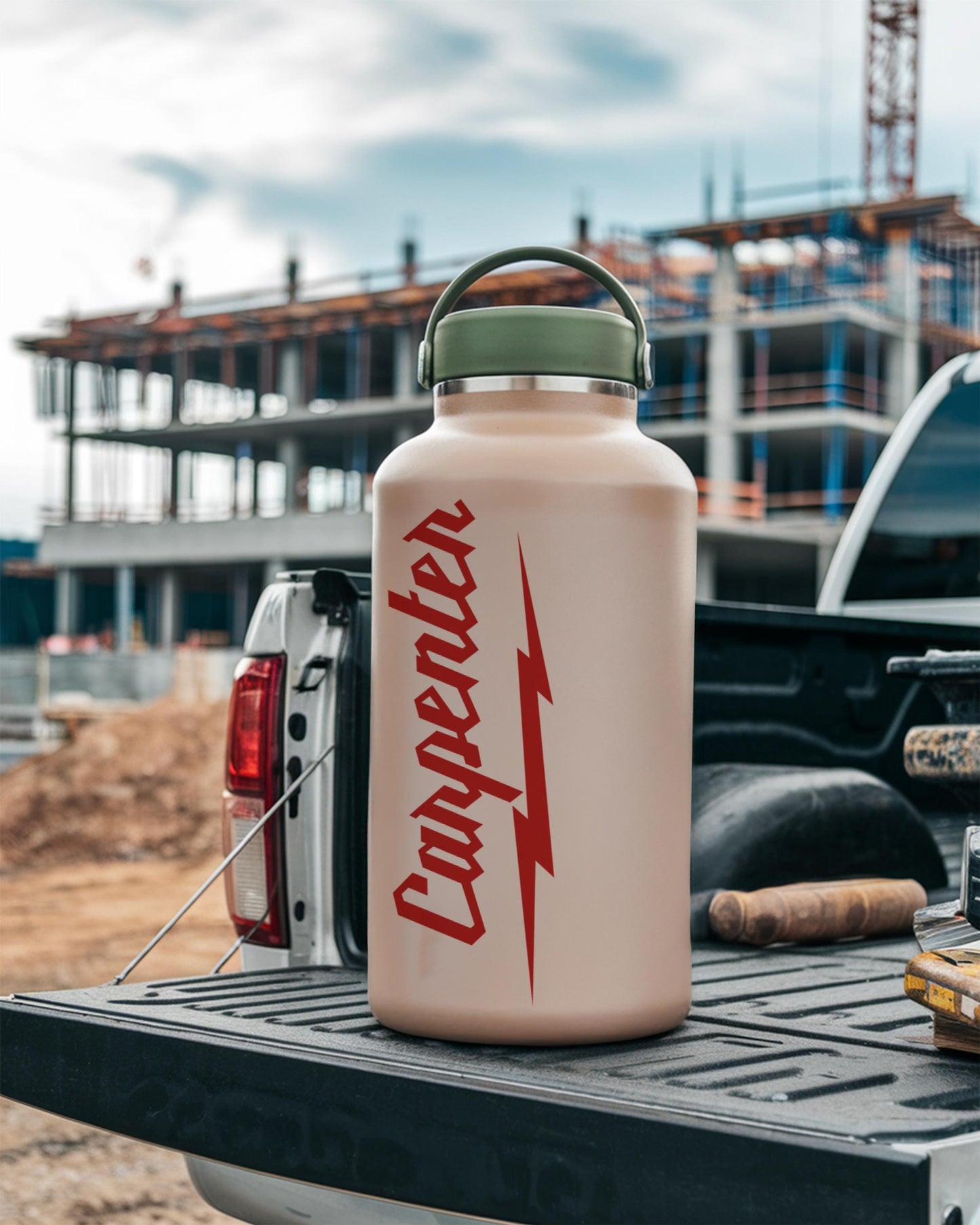 Carpenter Vinyl Decal: Milwaukee Tool Font, Truck/Toolbox Decor