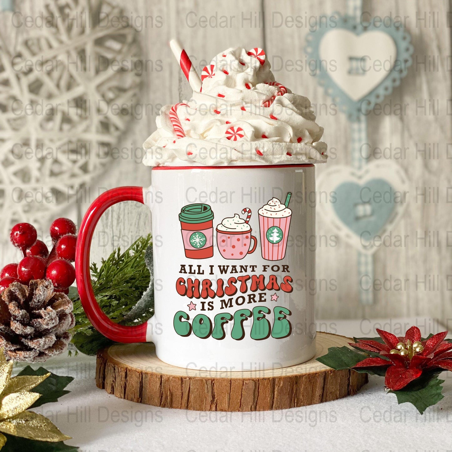 All I Want For Christmas Is More Coffee Christmas Coffee Mug