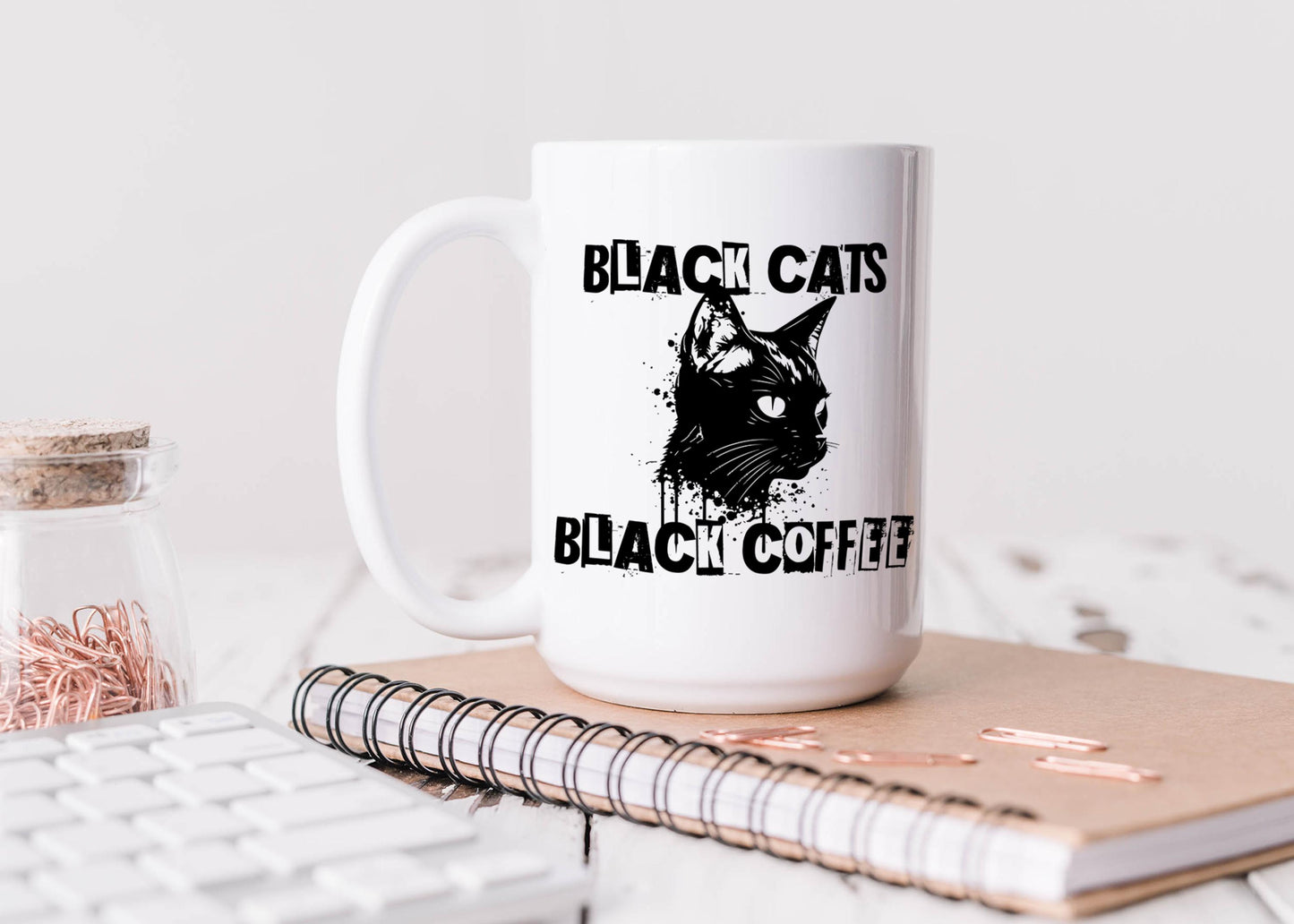 Black Cats Black Coffee Mug