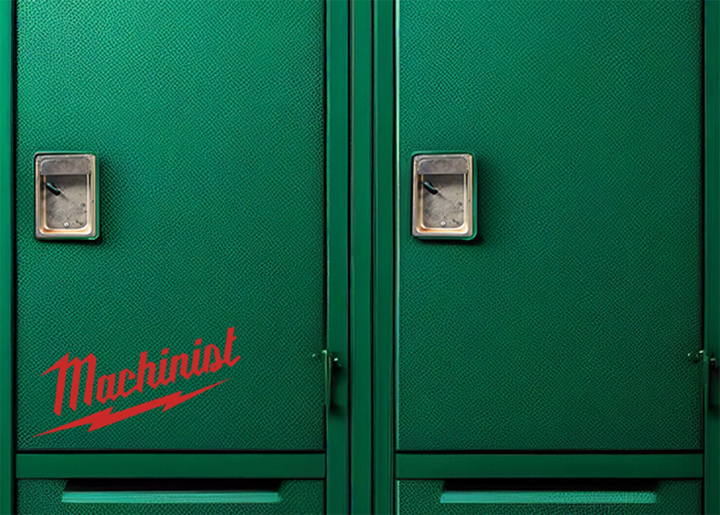 Machinist Vinyl Decal: Milwaukee Tool Font, Toolbox Sticker