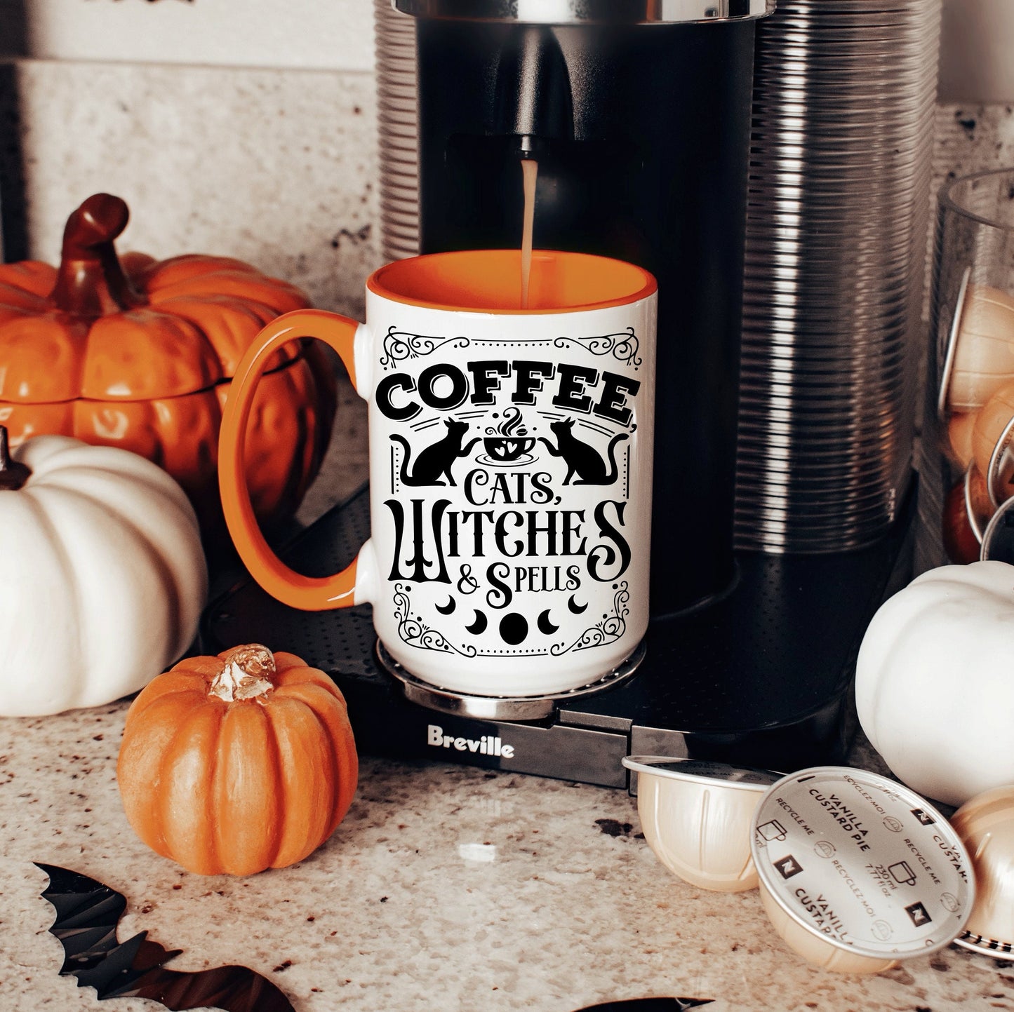 Coffee Cats Witches Spells Mug