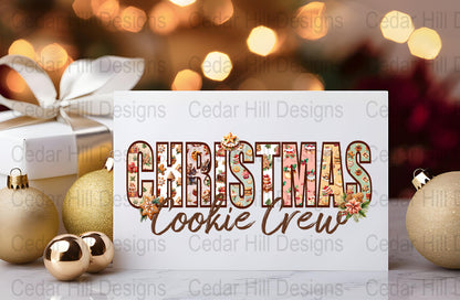 Christmas Cookie Crew PNG Clipart | Holiday Baking Design (Digital Download)