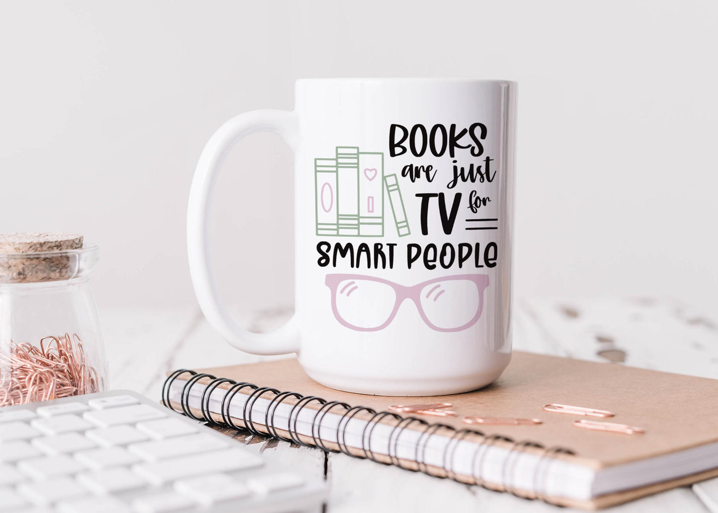 Books Are Just TV For Smart People Mug