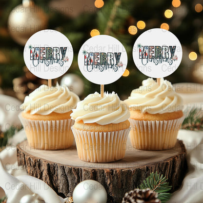 Boho Merry Christmas PNG | Christmas Clipart for Crafting | Digital Download | Christmas Sublimation | Patterned Clipart | Holiday PNG