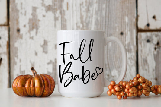 Fall Babe Coffee Mug, Fall Mug, Tea mug