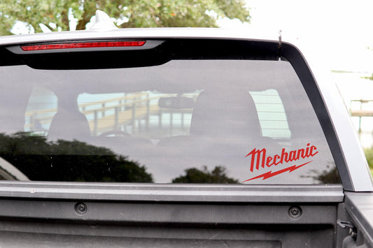 Mechanic Vinyl Decal: Milwaukee Tool Font, Tradesman Gift