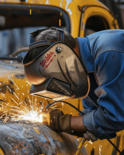 Red Welder Vinyl Decal: Milwaukee Tool Font, Tradesman Gift