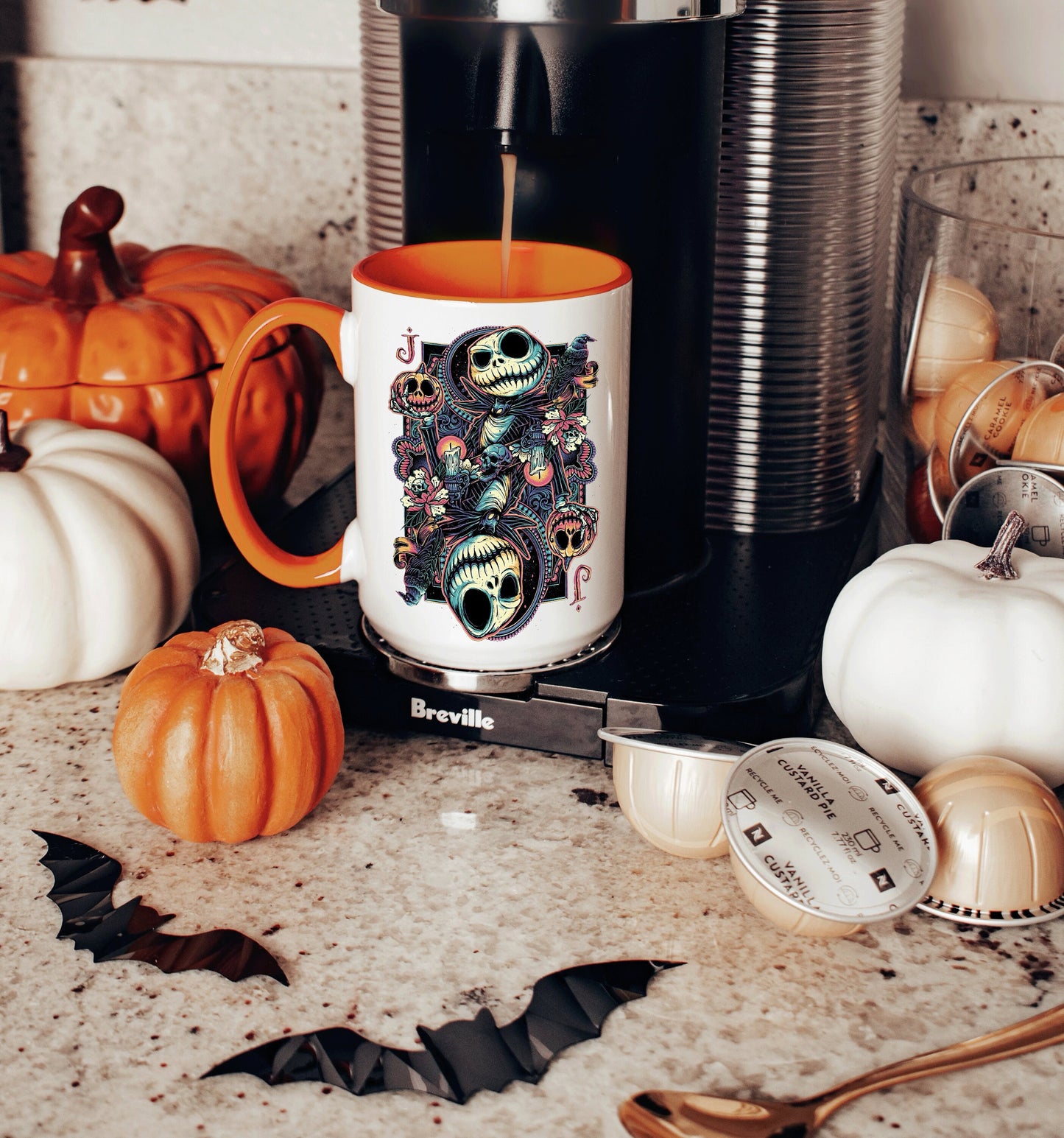 Jack Skellington Playing Card Halloween Coffee Mug