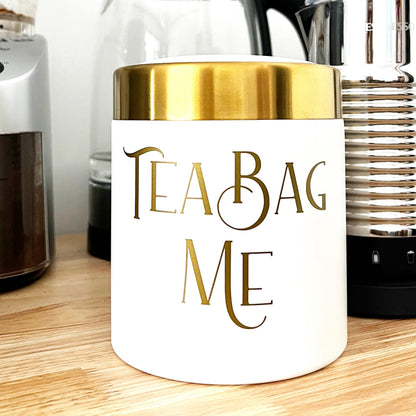 Funny 'Tea Bag Me' Trash Can