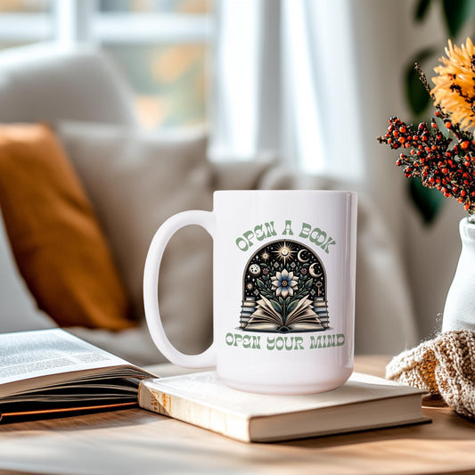 Open a Book Open Your Mind Mug