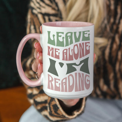 Leave Me Alone I'm Reading Retro Style Mug