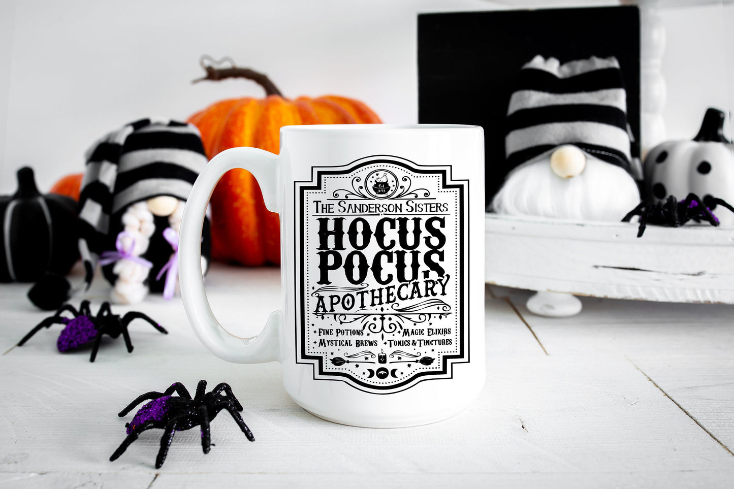 Hocus Pocus Apothecary Halloween 15 oz Coffee Mug | Halloween Mug | Hocus Pocus Coffee Mug | Tea Mug