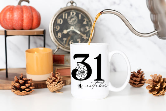Halloween Day 15 oz Coffee Mug | October 31 | Halloween Coffee Mug | Halloween Tea Mug