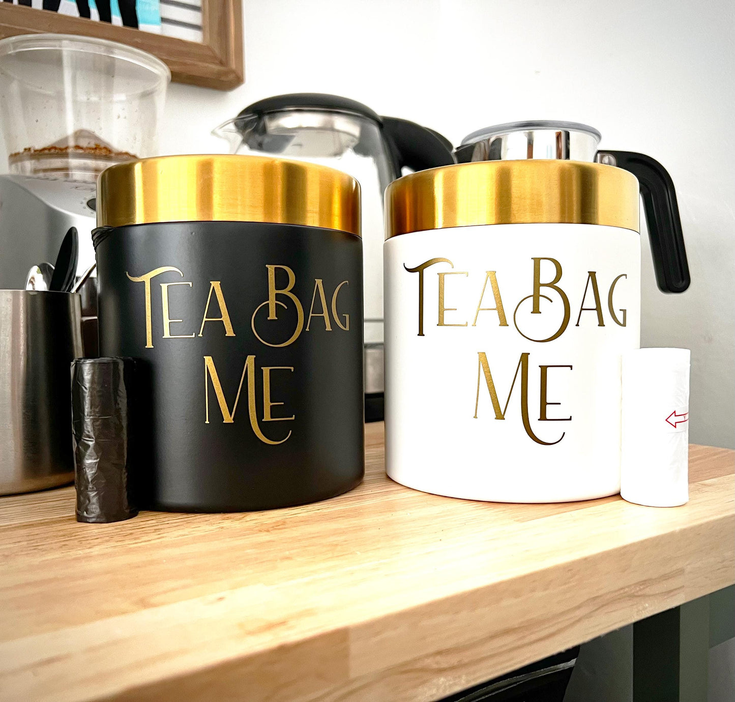 Funny 'Tea Bag Me' Trash Can