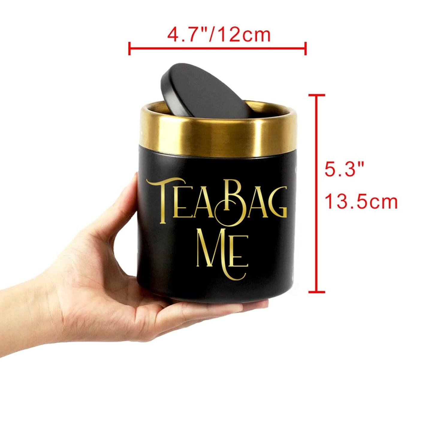 Funny 'Tea Bag Me' Trash Can